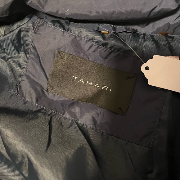 Tahari Insulated Puffer Jacket Blue Nylon Womens - Picture 7 of 7